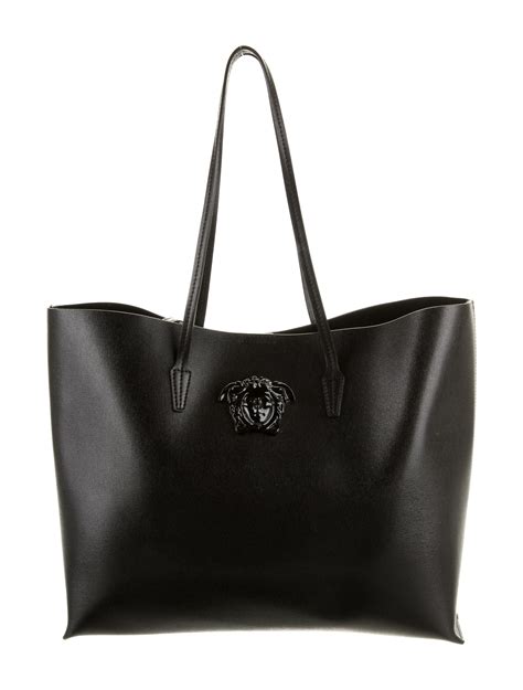 versace saffiano leather tote bag